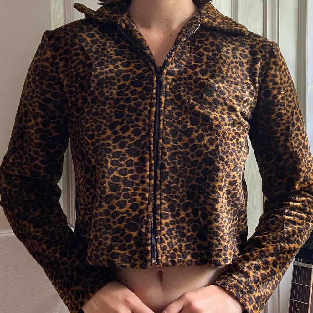 Vintage animal print jacket